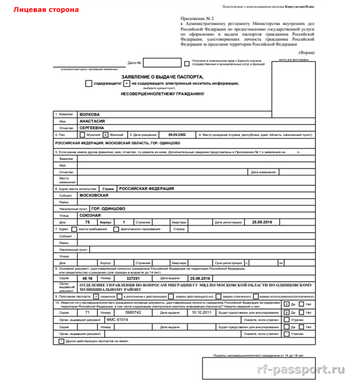 Бланк загранпаспорт старого образца